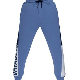 Status Quo Boys Blue Colourblocked  Cotton Joggers Track Pants-image-54