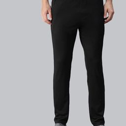 Macroman M-Series Men Black Solid Cotton Relaxed Fit Track Pants-image-16
