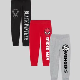 Marvel by Miss and Chief Boys Pack Of 3 Printed Joggers-image-21