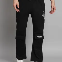 GRIFFEL Men Bootcut-Fit Fleece Track Pants-image-15