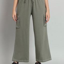 MKH Women Mid-Rise Cargo Sports Track Pants-picture-57