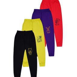 BAESD Infants Pack Of 4 Graphic Printed Joggers-9