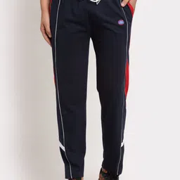 VIMAL JONNEY Men Navy Blue Solid Track Pants-picture-31