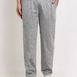 VIMAL JONNEY Men Grey & White Printed Track Pants-image-42