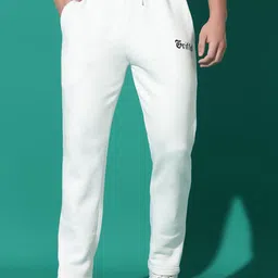 GRIFFEL Men Fleece Regular Fit Track Pants-image-92