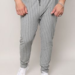 Instafab Plus Men Striped Cotton Mid-Rise Track Pant-image-65