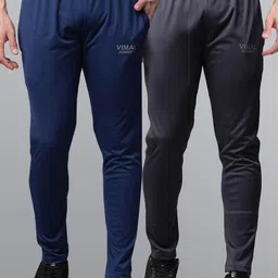 VIMAL JONNEY Men Pack Of 2 Solid Track Pants-image-9