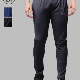 VIMAL JONNEY Men Pack of 3 Solid Track Pants-image-8