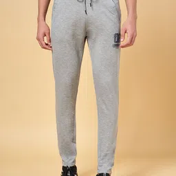 People Men Grey Melange Solid Track Pants-image-14