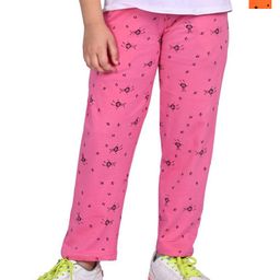 BAESD Girls Pack Of 2 Printed Pure Cotton Track Pants-picture-5