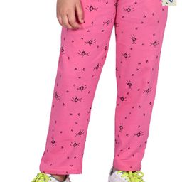 BAESD Girls Printed Pure Cotton Pack Of 2 Mid Rise Track Pants-picture-7