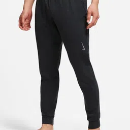 Nike Men Black Yoga Dri-FIT Trackpants-image-65
