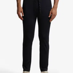 Jockey Men Black Solid Slim Fit Track Pants-image-79