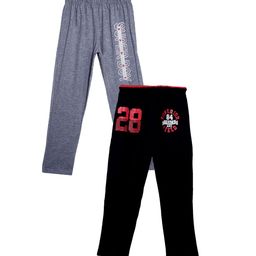 Fashionable Boys Pack Of 2 Printed Relax-Fit Pure Cotton Track Pants-image-89