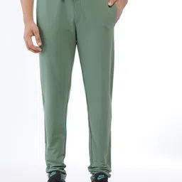 JADE BLUE Men Slim-Fit Cotton Track Pants-image-45