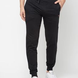 Sporto Men Black Solid Track Pants-image-34