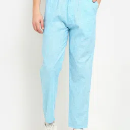 JAINISH Men Blue Regular Fit Cotton Track Pants-picture-38