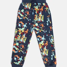 MINI KLUB Boys Mid-Rise Abstract Printed Joggers-image-31