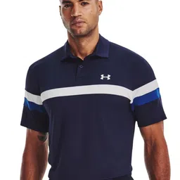 UNDER ARMOUR Tee To Colourblocked Relaxed Fit Polo Collar Tshirts-image-81
