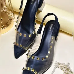 SHRIVAS BY ARCHITA MEHTA Embellished Pointed Toe Block Heels-58
