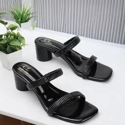 Carlton London Textured Strappy Block Heels-41