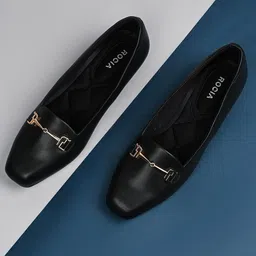 Rocia Textured Round Toe Western - Embellished Block Pumps-21