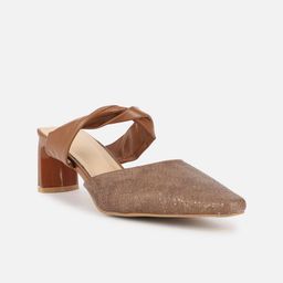 Allen Solly Woman Textured  Pointed Toe Block Heels-32