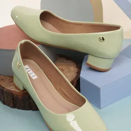 ELLE Block Closed Back Pumps-4
