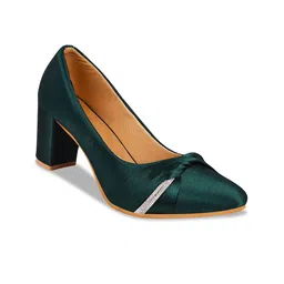 Try Me Pointed Toe Block Heeled Pumps image 3