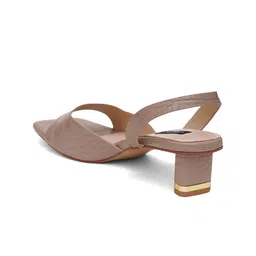 Sherrif Shoes Textured Block Heels image 3