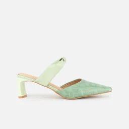 Allen Solly Woman Textured  Pointed Toe Block Heels image 3