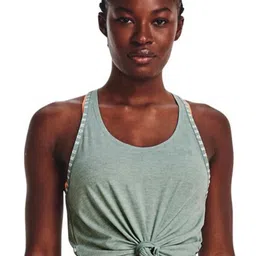 UNDER ARMOUR Knockout Mesh Relaxed-Fit Back Crop Tank T-Shirt-picture-51