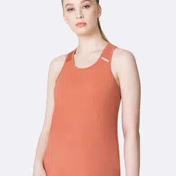 Van Heusen Rust Orange Solid Tank Lounge T-shirt-image-67