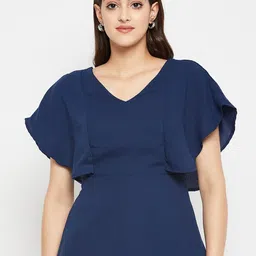 STYLE BLUSH Cape Sleeve Styled Back Top-image-53