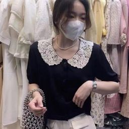 StyleCast Girls Black Peter Pan Collar Puff Sleeve Top-picture-43
