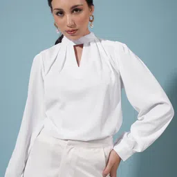 Tokyo Talkies Keyhole Neck Top-13