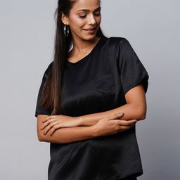 Chemistry Round Neck Satin Top-picture-16