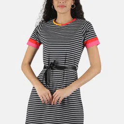 Monte Carlo Black & Pink Striped Tunic-image-64