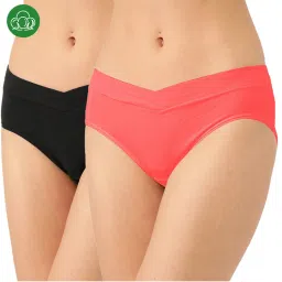 Inner Sense Organic Cotton Antimicrobial Maternity Panty Multi-Color (Pack of 2)-picture-38