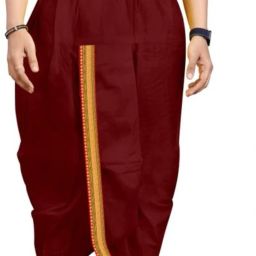 VJ Enterprise TRADITIONAL MAHARAJ DHOTI Solid Men Dhoti-image-32
