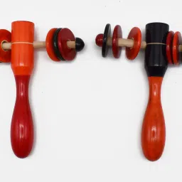 Wooden Rattle| Musical Toys - Toy For Kids Colors May Vary (Set Of 2) Rattle-picture-16