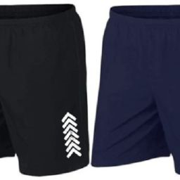 Self Design Men Black, Dark Blue Sports Shorts-image-86