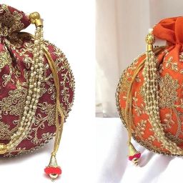 Women Maroon, Orange Potli-image-11