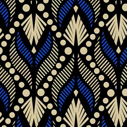 Wallpics Beige & Blue Abstract Printed Self-Adhesive Wallpaper-15