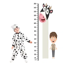 WENS Multicoloured Cute Cartoon Height Measurement Removable Wall Sticker-image-40