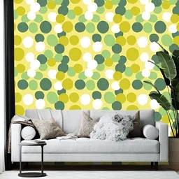 Wallpics Yellow & Green Printed Self-Adhesive Wallpaper-picture-30