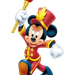 Wallpics Red & Nude Mickey Mouse Printed Water Resistant Wall Sticker-image-83