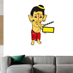 Wallpics White & Yellow Religious Printed Waterproof Wall Sticker-image-107