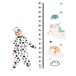 WENS Multicoloured Cute Unicorn Height Measurement Removable Wall Sticker-image-37