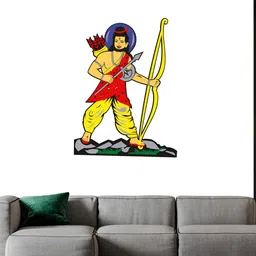 Wallpics Yellow & Red Printed Waterproof Self-Adhesive Wall Sticker-image-100